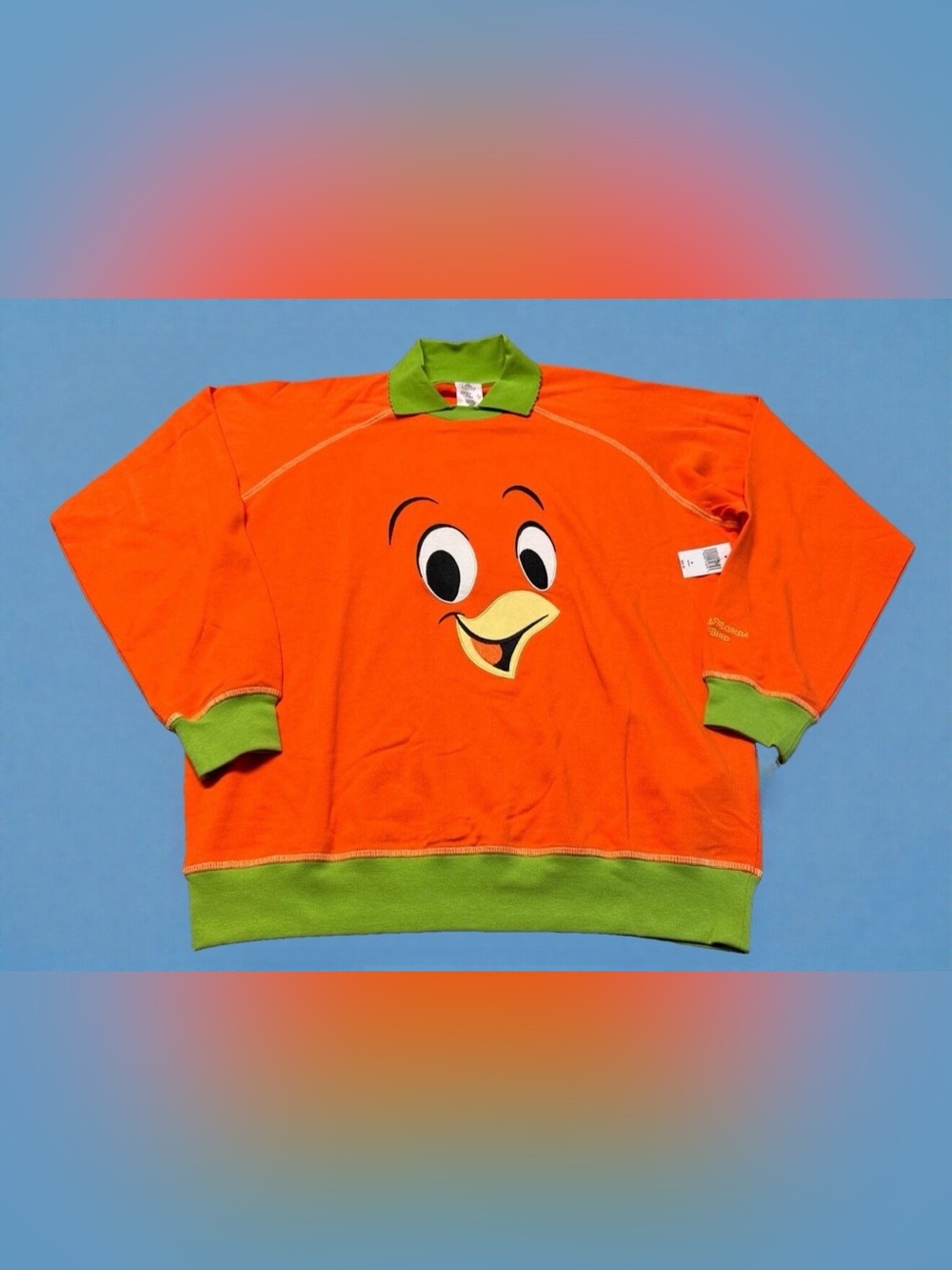 Disney Parks Orange Bird Collared Crewneck